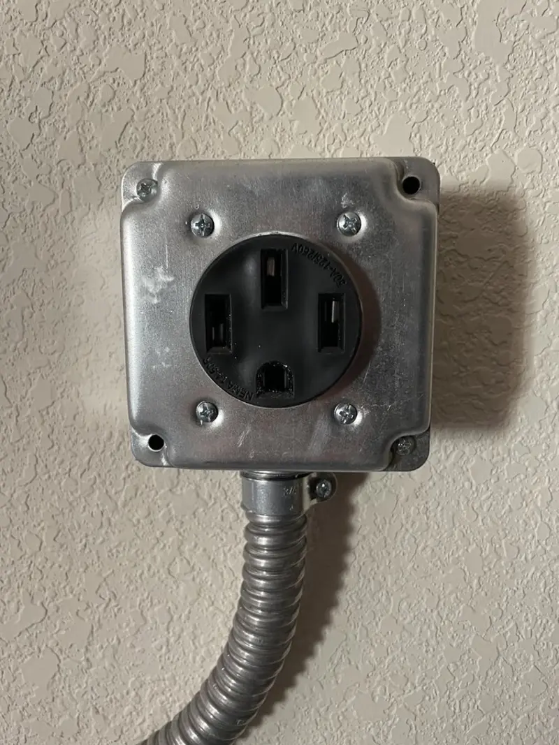 NEMA 14-50 outlet installed for Smart Home Electrical in West Memphis